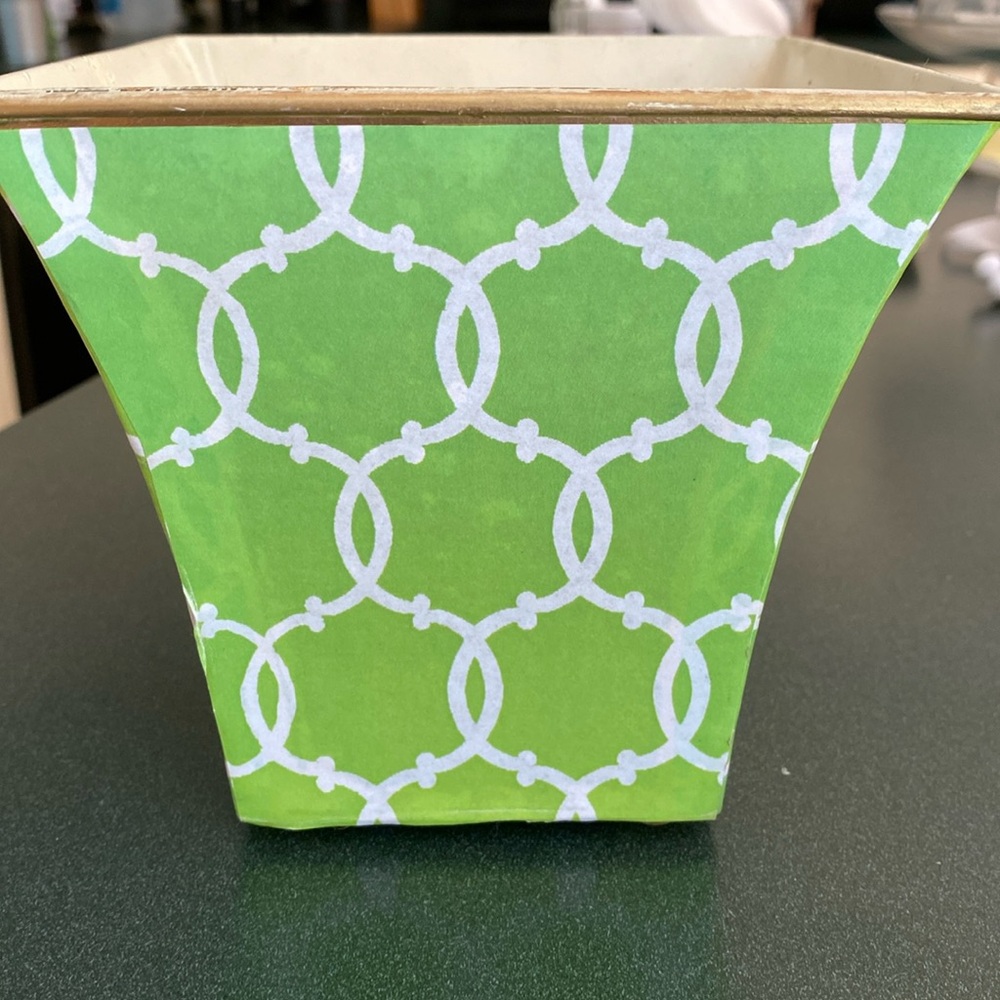 Large candle in a vase